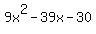 9x%5E2-39x-30