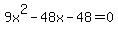 9x%5E2-48x-48=0