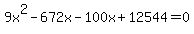 9x%5E2-672x-100x%2B12544=0