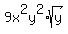 9x%5E2y%5E2%2Asqrt%28y%29