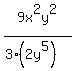 9x%5E2y%5E2%2F%283%282y%5E5%29%29