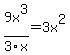 9x%5E3%2F3x=3x%5E2