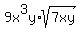9x%5E3y%2Asqrt%287xy%29