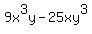 9x%5E3y-25xy%5E3