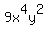 9x%5E4y%5E2
