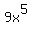 9x%5E5