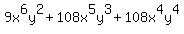 9x%5E6y%5E2+%2B+108x%5E5y%5E3+%2B+108x%5E4y%5E4