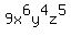 9x%5E6y%5E4z%5E5