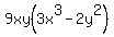 9xy%283x%5E3-2y%5E2%29
