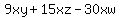9xy%2B15xz-30xw