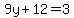 9y%2B12=3