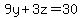 9y%2B3z=30