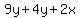 9y%2B4y%2B2x