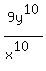 9y%5E10%2F%28x%5E10%29