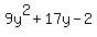 9y%5E2%2B17y-2