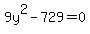 9y%5E2+-++729+=+0