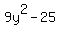 9y%5E2-25