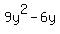 9y%5E2-6y