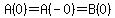 A%280%29=A%28-0%29=B%280%29
