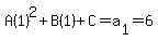 A%281%29%5E2%2BB%281%29%2BC=a%5B1%5D=6