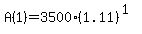 A%281%29+=+3500%281.11%29%5E%281%29