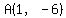 A%281%2C+-6%29
