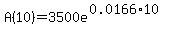 A%2810%29=3500e%5E%280.0166%2A10%29