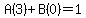 A%283%29%2BB%280%29=1