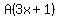 A%283x%2B1%29