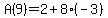 A%289%29=2%2B8%28-3%29