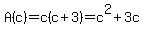 A%28c%29=c%28c%2B3%29=c%5E2%2B3c