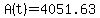 A%28t%29=4051.63