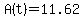 A%28t%29+=+11.62
