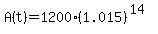 A%28t%29+=+1200%281.015%29%5E%2814%29