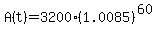 A%28t%29+=+3200%281.0085%29%5E%2860%29