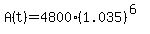 A%28t%29+=+4800%281.035%29%5E%286%29