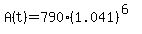 A%28t%29+=+790%281.041%29%5E%286%29