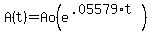 A%28t%29+=+Ao%28e%5E%28.05579%2At%29%29