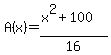 A%28x%29=+%28x%5E2%2B100%29%2F16