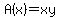 A%28x%29=xy