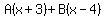A%28x+%2B+3%29+%2B+B%28x+-+4%29