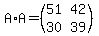 A%2AA=%28matrix%282%2C2%2C51%2C42%2C30%2C39%29%29
