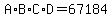A%2AB%2AC%2AD=67184