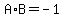 A%2AB=-1