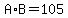A%2AB=105