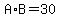 A%2AB=30