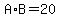 A%2AB+=+20