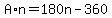 A%2An+=+180n+-+360