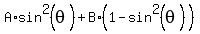 A%2Asin%5E2%28theta%29+%2B+B%2A%281-sin%5E2%28theta%29%29