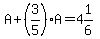 A%2B%283%2F5%29A=4%261%2F6